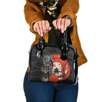 Japanese Dragon Katana Enso Shoulder Handbag Japan Pagoda Seamless Cloud - Polynesian Pride