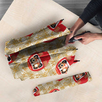 Japanese Daruma Doll Umbrella Palaka With Seamless Bamboo Pattern - Polynesian Pride