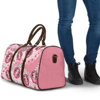 Japanese Daruma Doll Palaka Travel Bag Cherry Blossoms With Shell Lei - Polynesian Pride