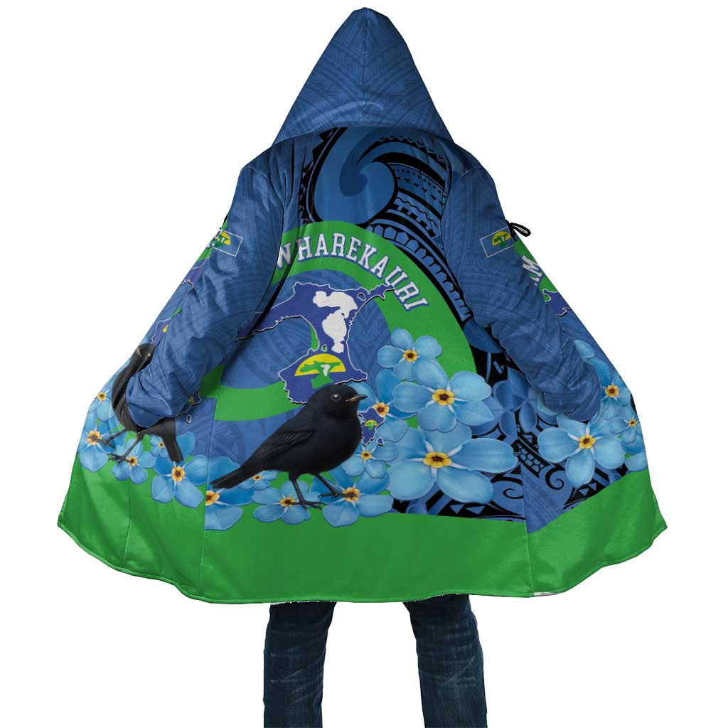 New Zealand Chatham Islands Cloak Wharekauri Forget Me Not With Black Robin - Polynesian Pride