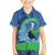 New Zealand Chatham Islands Family Matching Long Sleeve Bodycon Dress and Hawaiian Shirt Wharekauri Forget Me Not With Black Robin