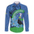 New Zealand Chatham Islands Family Matching Mermaid Dress and Hawaiian Shirt Wharekauri Forget Me Not With Black Robin