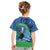 New Zealand Chatham Islands Kid T Shirt Wharekauri Forget Me Not With Black Robin