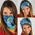 New Zealand Chatham Islands Neck Gaiter Wharekauri Forget Me Not With Black Robin - Polynesian Pride