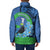 New Zealand Chatham Islands Padded Jacket Wharekauri Forget Me Not With Black Robin - Polynesian Pride