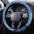 New Zealand Chatham Islands Steering Wheel Cover Wharekauri Forget Me Not With Black Robin