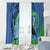 New Zealand Chatham Islands Window Curtain Wharekauri Forget Me Not With Black Robin