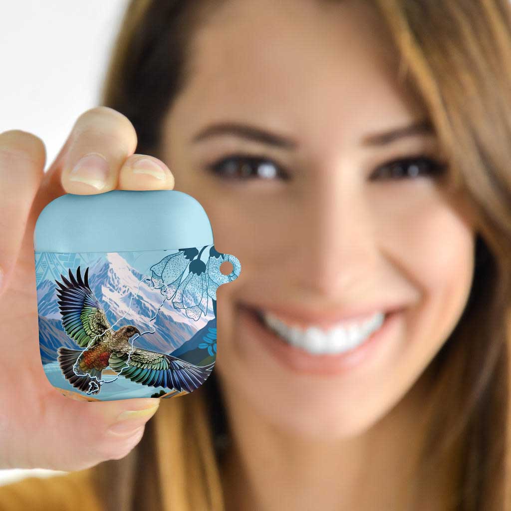 New Zealand South Island AirPods Case Te Waipounamu Aoraki Kea Bird - Polynesian Pride