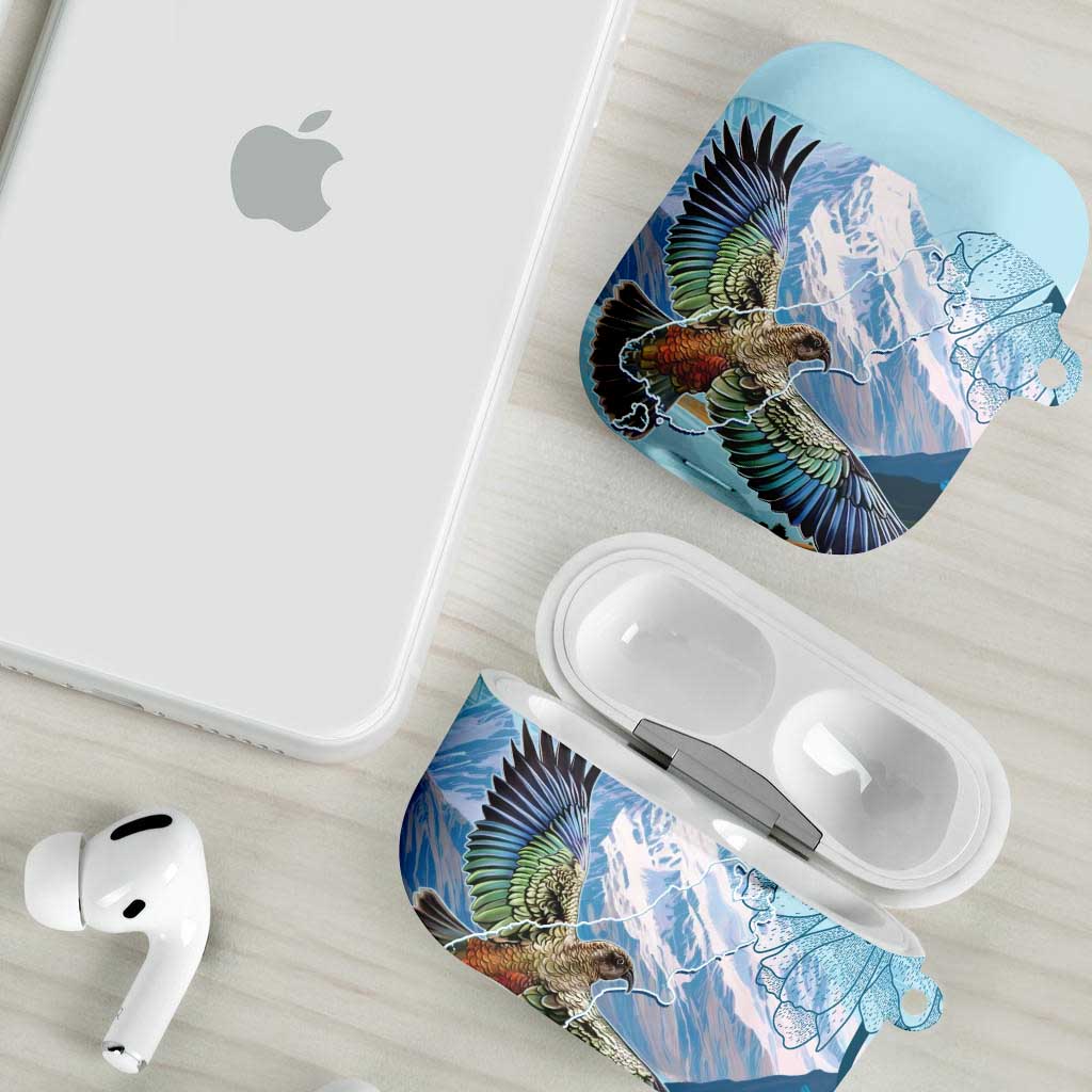 New Zealand South Island AirPods Case Te Waipounamu Aoraki Kea Bird - Polynesian Pride