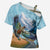 New Zealand South Island Cross Shoulder Shirt Te Waipounamu Aoraki Kea Bird - Polynesian Pride