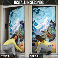 New Zealand South Island Door Cover Te Waipounamu Aoraki Kea Bird - Polynesian Pride