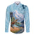 New Zealand South Island Family Matching Long Sleeve Bodycon Dress and Hawaiian Shirt Te Waipounamu Aoraki Kea Bird