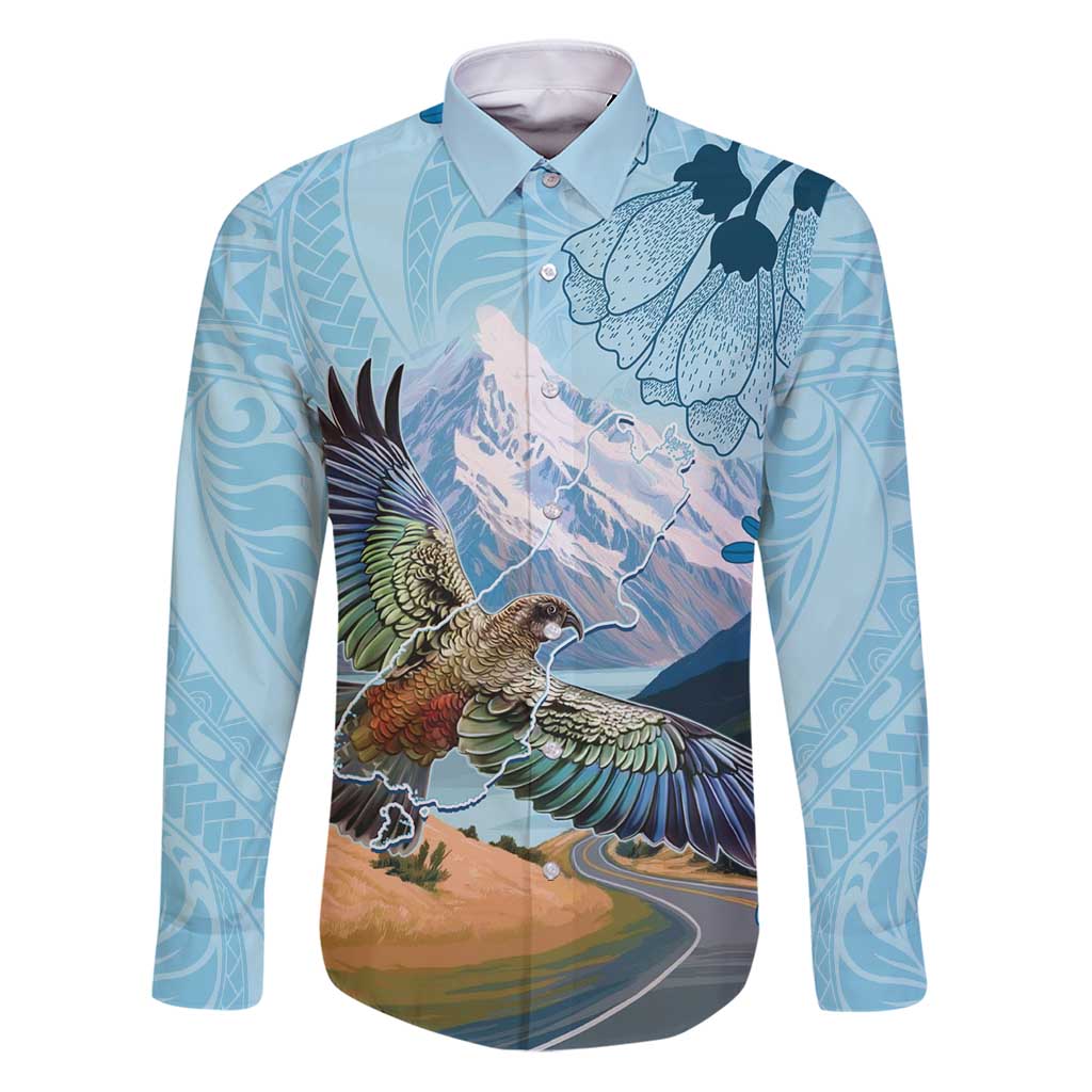 New Zealand South Island Family Matching Puletasi and Hawaiian Shirt Te Waipounamu Aoraki Kea Bird