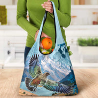 New Zealand South Island Grocery Bag Te Waipounamu Aoraki Kea Bird