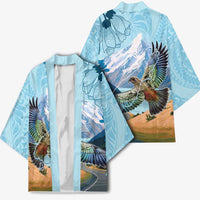 New Zealand South Island Kimono Te Waipounamu Aoraki Kea Bird - Polynesian Pride