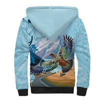 New Zealand South Island Sherpa Hoodie Te Waipounamu Aoraki Kea Bird