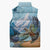 New Zealand South Island Sleeveless Puffer Jacket Te Waipounamu Aoraki Kea Bird - Polynesian Pride