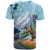 New Zealand South Island T Shirt Te Waipounamu Aoraki Kea Bird
