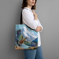 New Zealand South Island Tote Bag Te Waipounamu Aoraki Kea Bird - Polynesian Pride