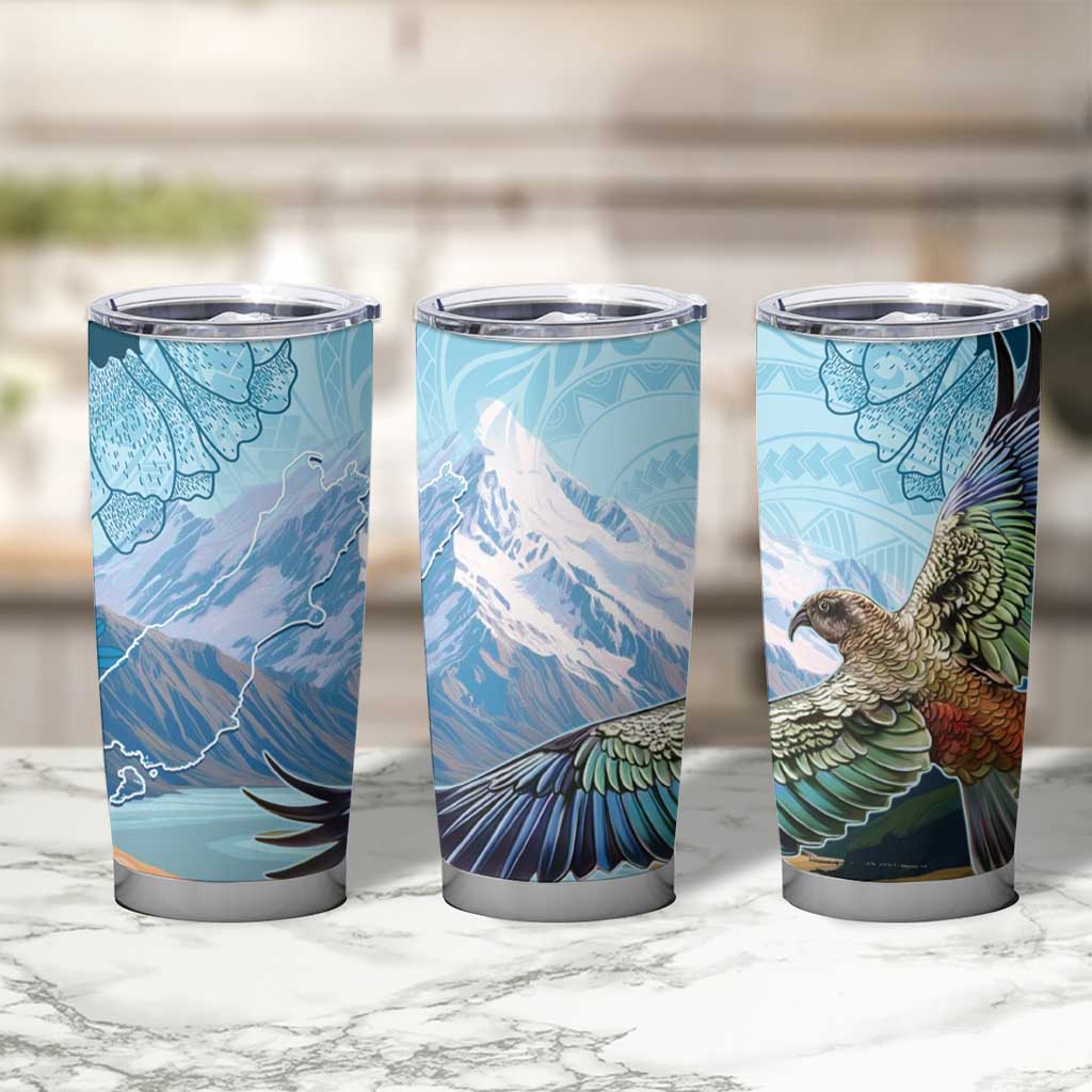 New Zealand South Island Tumbler Cup Te Waipounamu Aoraki Kea Bird