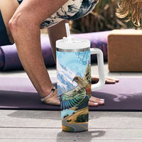 New Zealand South Island Tumbler With Handle Te Waipounamu Aoraki Kea Bird