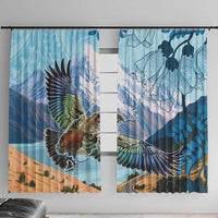 New Zealand South Island Window Curtain Te Waipounamu Aoraki Kea Bird