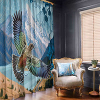 New Zealand South Island Window Curtain Te Waipounamu Aoraki Kea Bird