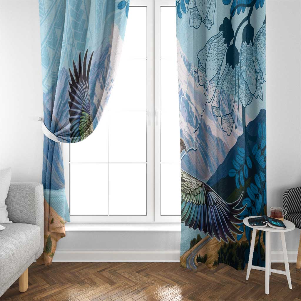 New Zealand South Island Window Curtain Te Waipounamu Aoraki Kea Bird