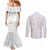 Polynesia Brain Cancer Awareness Couples Matching Mermaid Dress and Long Sleeve Button Shirt In May We Wear Grey