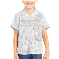 Polynesia Brain Cancer Awareness Family Matching Mermaid Dress and Hawaiian Shirt In May We Wear Grey