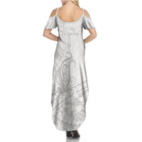 Polynesia Brain Cancer Awareness Summer Maxi Dress In May We Wear Grey