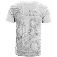 Polynesia Brain Cancer Awareness T Shirt In May We Wear Grey