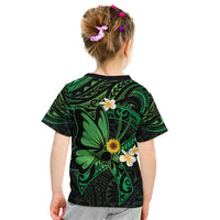 Polynesia Mental Health Awareness Kid T Shirt Green Ribbon Be Kind To Your Mind