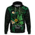 Polynesia Mental Health Awareness Zip Hoodie Green Ribbon Be Kind To Your Mind