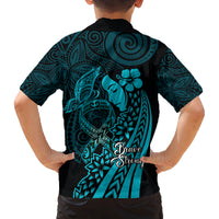 Polynesia World Ovarian Cancer Day Family Matching Puletasi and Hawaiian Shirt You Matter Polynesian Women