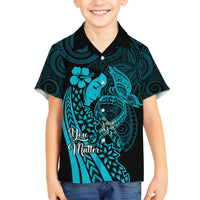 Polynesia World Ovarian Cancer Day Family Matching Tank Maxi Dress and Hawaiian Shirt You Matter Polynesian Women