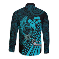 Polynesia World Ovarian Cancer Day Long Sleeve Button Shirt You Matter Polynesian Women
