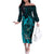 Polynesia World Ovarian Cancer Day Off The Shoulder Long Sleeve Dress You Matter Polynesian Women