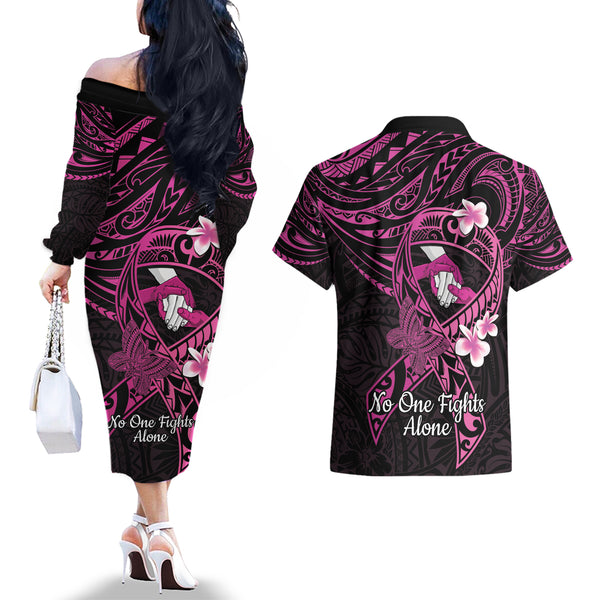 Polynesian Breast Cancer Awareness Women Casual Shirt Floral Butterfly LT7 main image 1