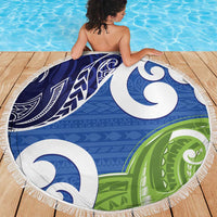 Southland New Zealand Beach Blanket Maori Koru Flag Color
