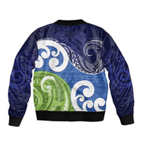 Southland New Zealand Bomber Jacket Maori Koru Flag Color