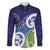 Southland New Zealand Family Matching Summer Maxi Dress and Hawaiian Shirt Maori Koru Flag Color