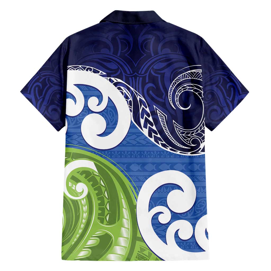 Southland New Zealand Hawaiian Shirt Maori Koru Flag Color
