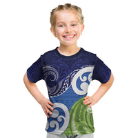 Southland New Zealand Kid T Shirt Maori Koru Flag Color