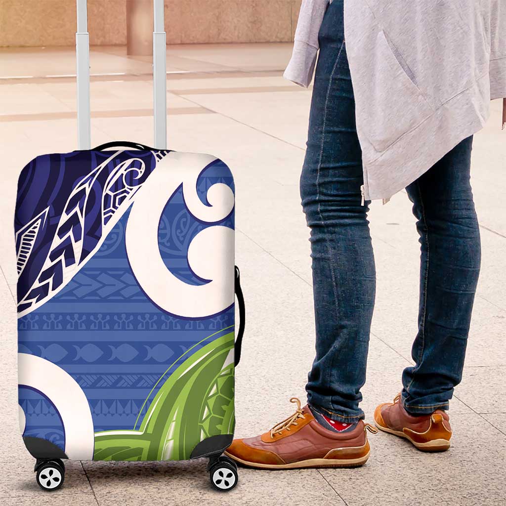 Southland New Zealand Luggage Cover Maori Koru Flag Color