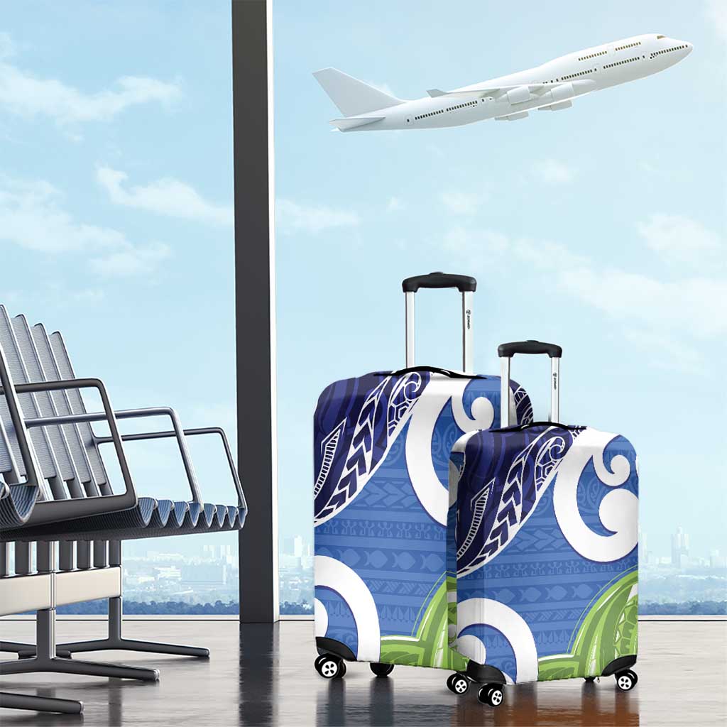 Southland New Zealand Luggage Cover Maori Koru Flag Color