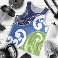 Southland New Zealand Men Tank Top Maori Koru Flag Color