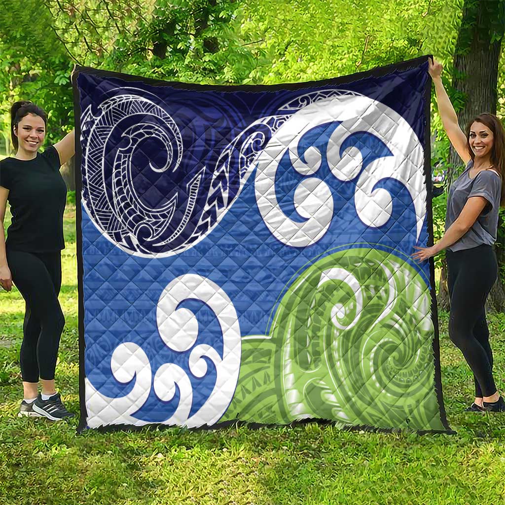 Southland New Zealand Quilt Maori Koru Flag Color LT14 - Polynesian Pride