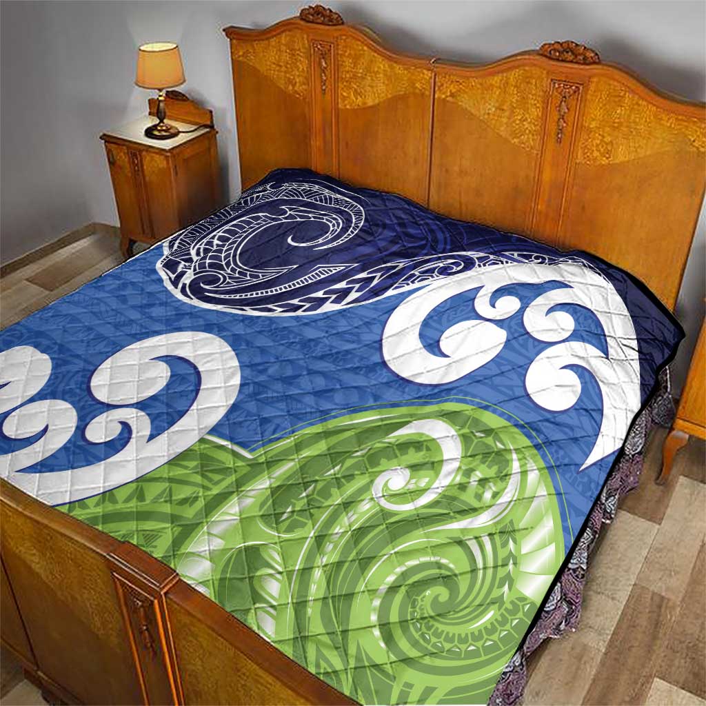 Southland New Zealand Quilt Maori Koru Flag Color LT14 - Polynesian Pride