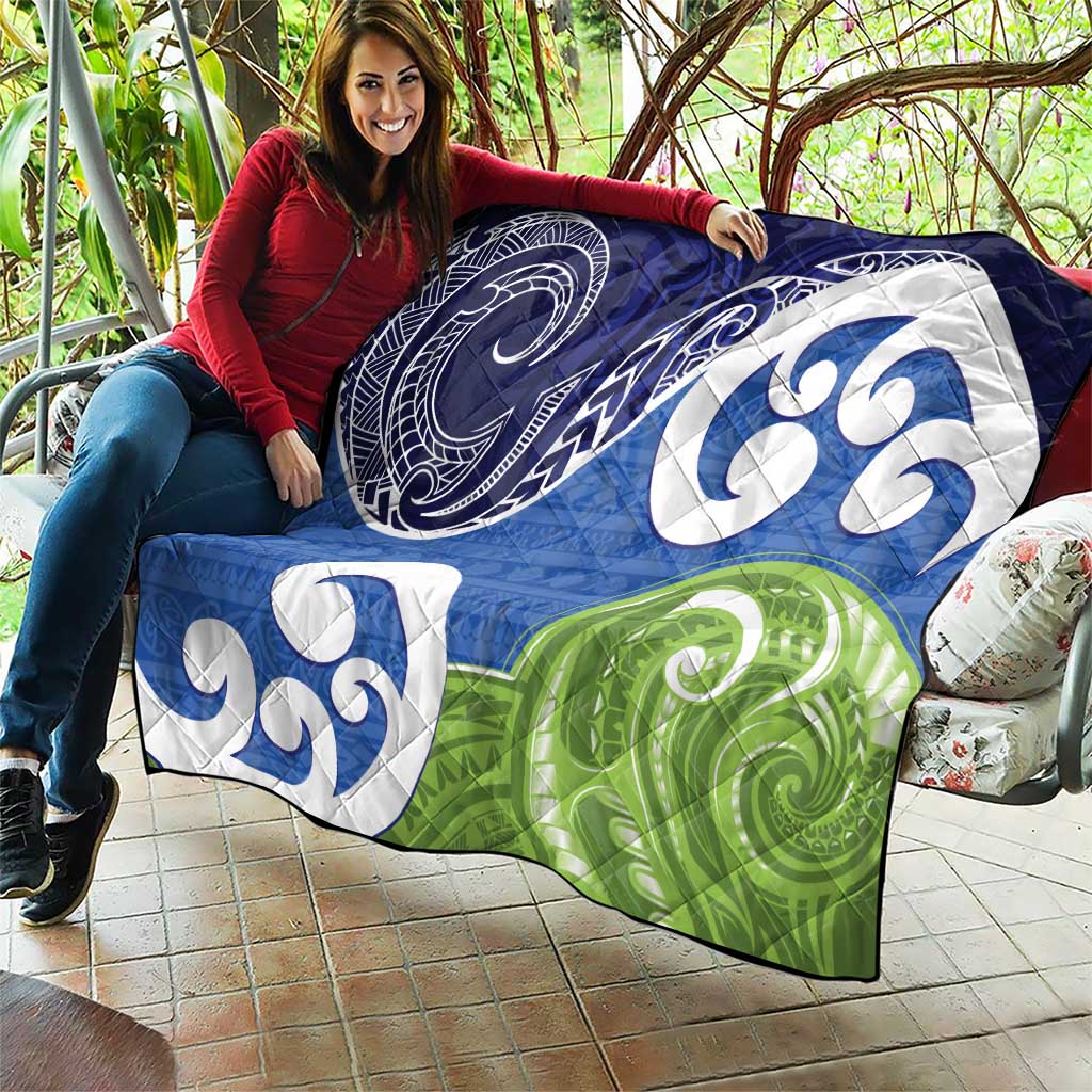Southland New Zealand Quilt Maori Koru Flag Color LT14 - Polynesian Pride